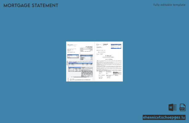 Südafrika Discovery Bank Hypothekenabrechnung in Word- und PDF-Formaten 1-2 Beispielvorschau